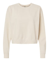 Women's Garment-Dyed Mid-Length Crewneck Sweatshirt - 16616