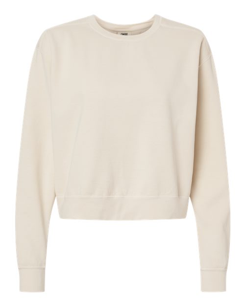 Women's Garment-Dyed Mid-Length Crewneck Sweatshirt - 16616
