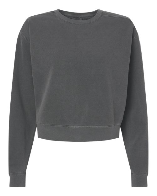 Women's Garment-Dyed Mid-Length Crewneck Sweatshirt - 16616