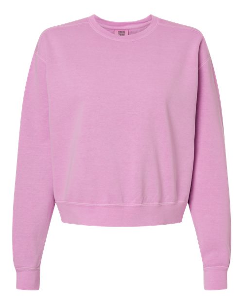 Women's Garment-Dyed Mid-Length Crewneck Sweatshirt - 16616