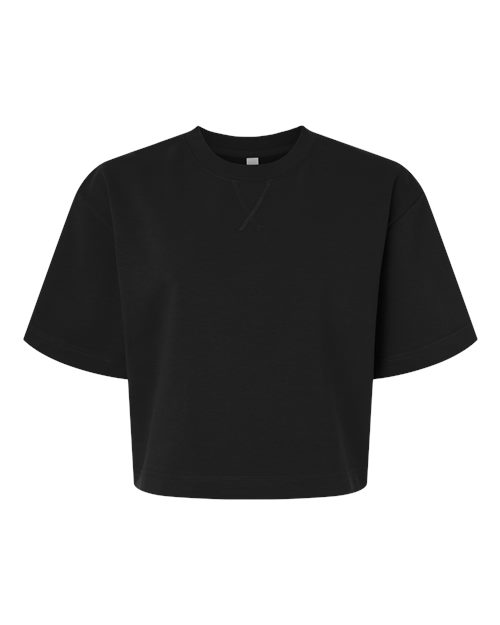 Women's French Terry Mid-Length Boxy Top - 16623