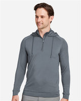 Unisex Vandyke Quarter-Zip Hooded Pullover - 13892
