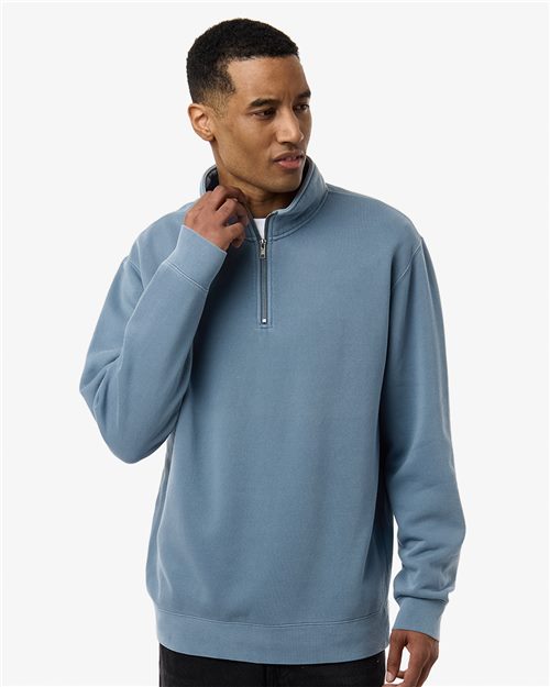Unisex Pigment-Dyed Quarter-Zip Pullover - 16234
