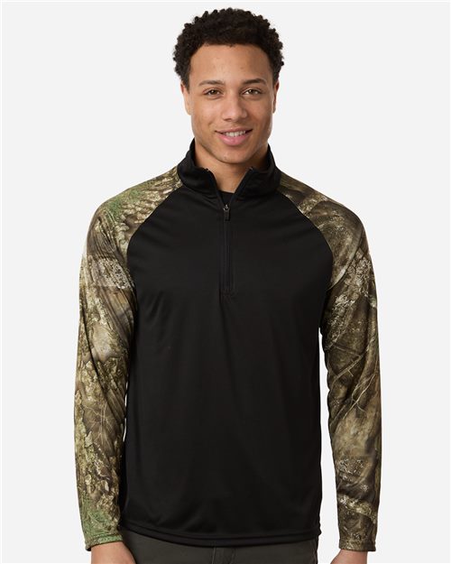 Unisex Realtree® Performance Colorblocked Quarter-Zip Pullover - 16485