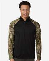 Unisex Realtree® Performance Colorblocked Quarter-Zip Pullover - 16485
