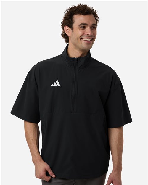 Men's Short Sleeve Quarter-Zip Pullover - 16755