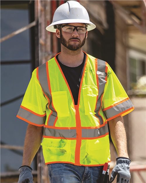 Unisex Ultra-Cool™ Six-Pocket Mesh Surveyor’s Vest - 1749