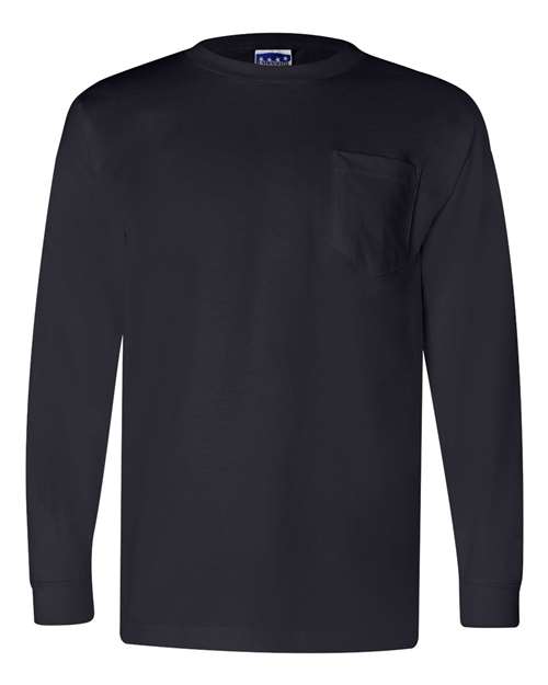 Unisex Union-Made Long Sleeve Pocket T-Shirt
