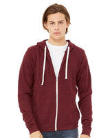 Unisex Triblend Sponge Fleece Full-Zip Hoodie Sweatshirt - 2010