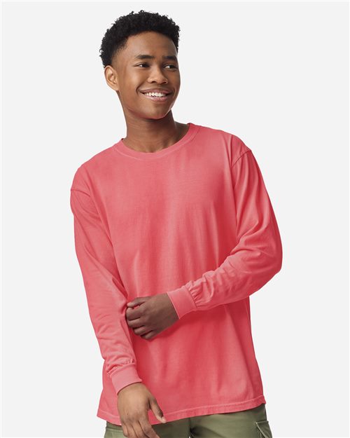 Unisex Garment-Dyed Heavyweight Long Sleeve T-Shirt - 2217