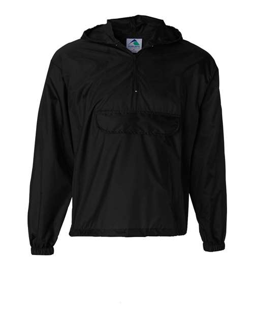 Unisex Packable Half-Zip Hooded Pullover Jacket - 1035