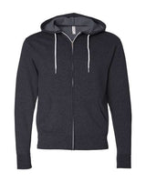 Unisex Lightweight Full-Zip Hooded Sweatshirt