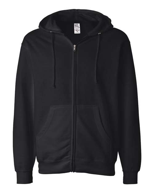 Unisex Midweight Full-Zip Hooded Sweatshirt - 1829