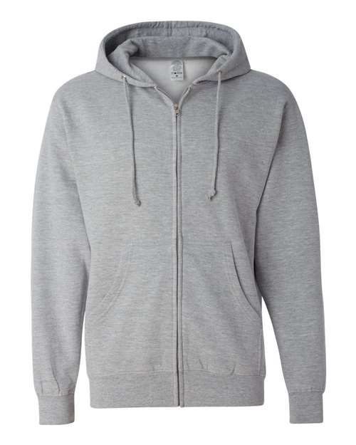 Unisex Midweight Full-Zip Hooded Sweatshirt - 1829