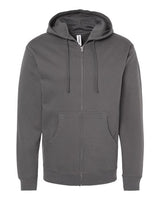 Unisex Midweight Full-Zip Hooded Sweatshirt - 1829
