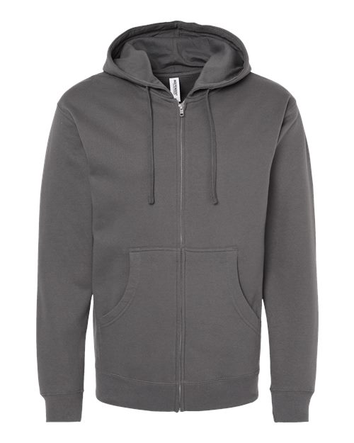 Unisex Midweight Full-Zip Hooded Sweatshirt - 1829