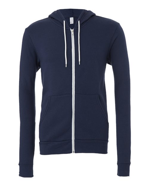 Unisex Sponge Fleece Full-Zip Hoodie Sweatshirt - 2769