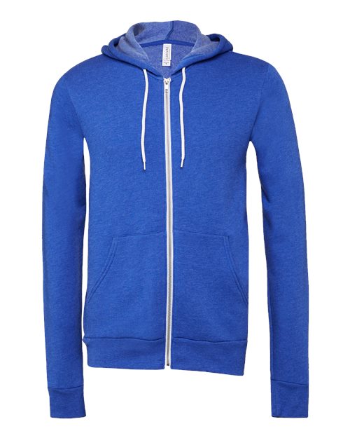 Unisex Sponge Fleece Full-Zip Hoodie Sweatshirt - 2769
