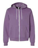 Unisex Sponge Fleece Full-Zip Hoodie Sweatshirt - 2769