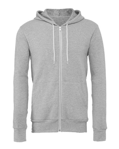 Unisex Sponge Fleece Full-Zip Hoodie Sweatshirt - 2769