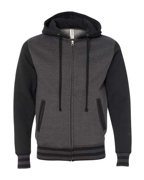 Unisex Heavyweight Varsity Full-Zip Hooded Sweatshirt - 3302
