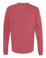 Unisex Garment-Dyed Heavyweight Long Sleeve Pocket T-Shirt - 3444