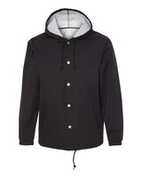 Men's Water-Resistant Hooded Windbreaker - 3797