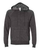 Unisex Special Blend Raglan Full-Zip Hooded Sweatshirt - 3800