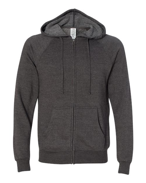 Unisex Special Blend Raglan Full-Zip Hooded Sweatshirt - 3800