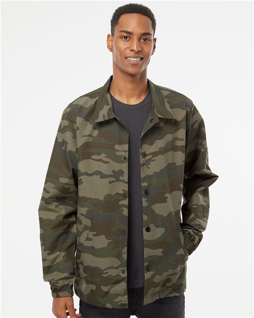 Men's Water-Resistant Windbreaker Coach’s Jacket - 4568