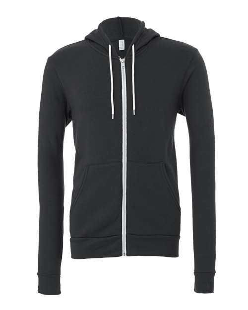 Unisex Sponge Fleece Full-Zip Hoodie Sweatshirt - 2769