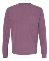 Unisex Garment-Dyed Heavyweight Long Sleeve Pocket T-Shirt - 3444