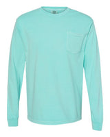 Unisex Garment-Dyed Heavyweight Long Sleeve Pocket T-Shirt - 3444