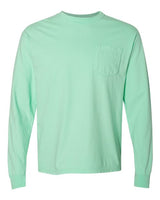 Unisex Garment-Dyed Heavyweight Long Sleeve Pocket T-Shirt - 3444