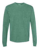 Unisex Garment-Dyed Heavyweight Long Sleeve Pocket T-Shirt - 3444