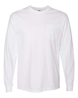 Unisex Garment-Dyed Heavyweight Long Sleeve Pocket T-Shirt - 3444