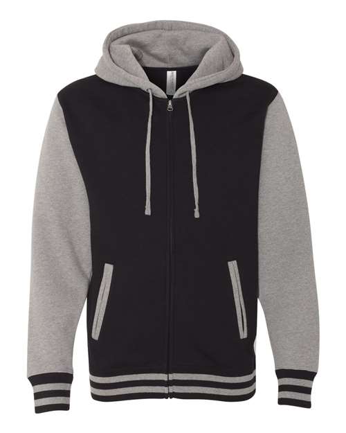 Unisex Heavyweight Varsity Full-Zip Hooded Sweatshirt - 3302