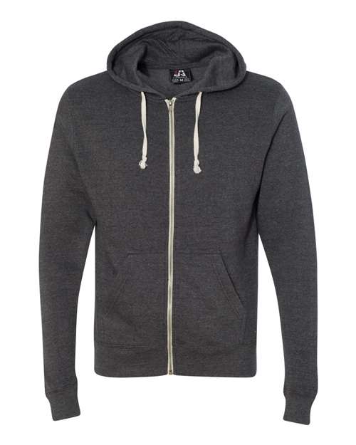Men's Triblend Full-Zip Hooded Sweatshirt - 4249