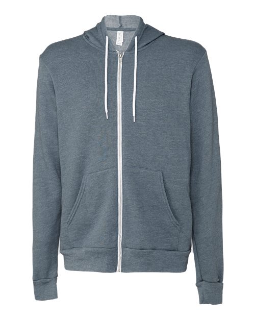 Unisex Sponge Fleece Full-Zip Hoodie Sweatshirt - 2769