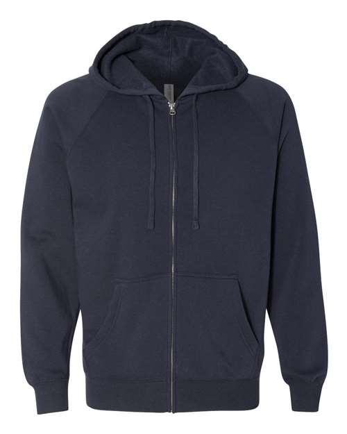 Unisex Special Blend Raglan Full-Zip Hooded Sweatshirt - 3800