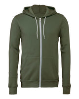 Unisex Sponge Fleece Full-Zip Hoodie Sweatshirt - 2769