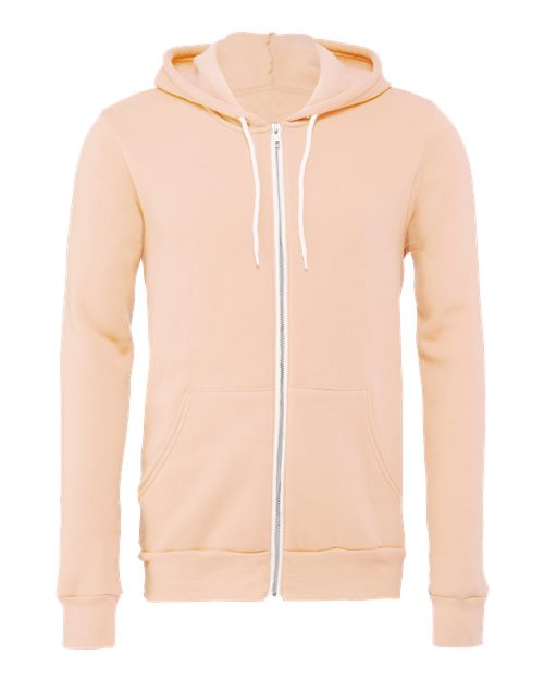 Unisex Sponge Fleece Full-Zip Hoodie Sweatshirt - 2769