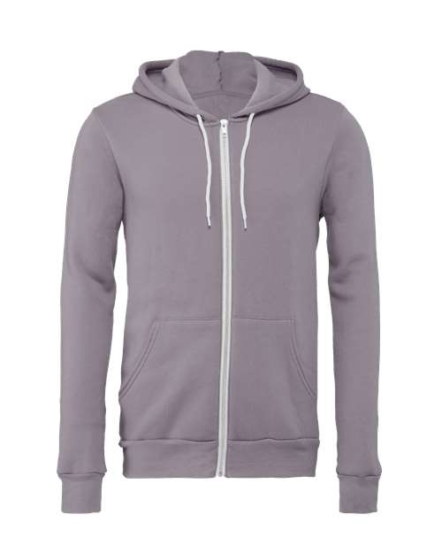 Unisex Sponge Fleece Full-Zip Hoodie Sweatshirt - 2769