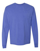 Unisex Garment-Dyed Long Sleeve T-Shirt With a Pocket