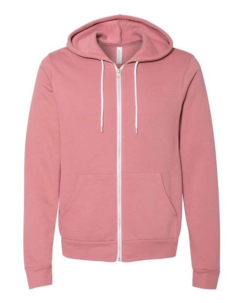 Unisex Sponge Fleece Full-Zip Hoodie Sweatshirt - 2769