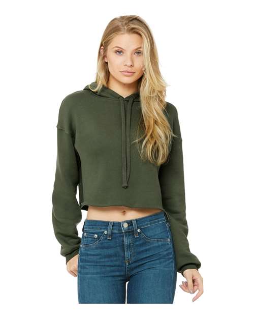 Women's Crop Fleece Hoodie Sweatshirt - 6891