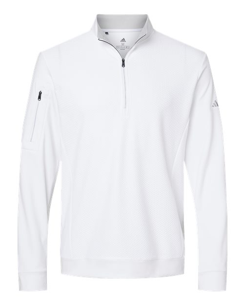 Men's Textured Quarter-Zip Pullover - 7686
