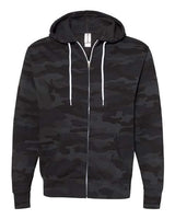 Unisex Lightweight Full-Zip Hooded Sweatshirt