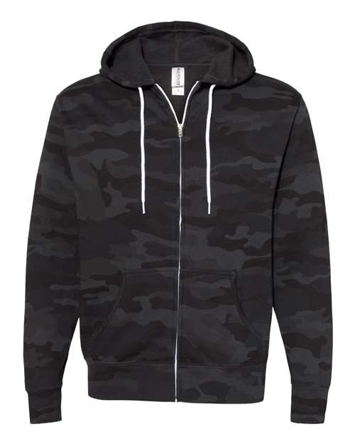 Unisex Lightweight Full-Zip Hooded Sweatshirt