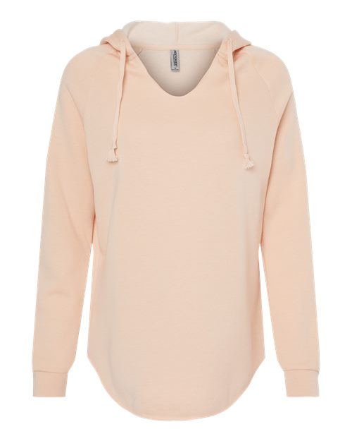 Women’s Lightweight California Wave Wash Hooded Sweatshirt - 7789